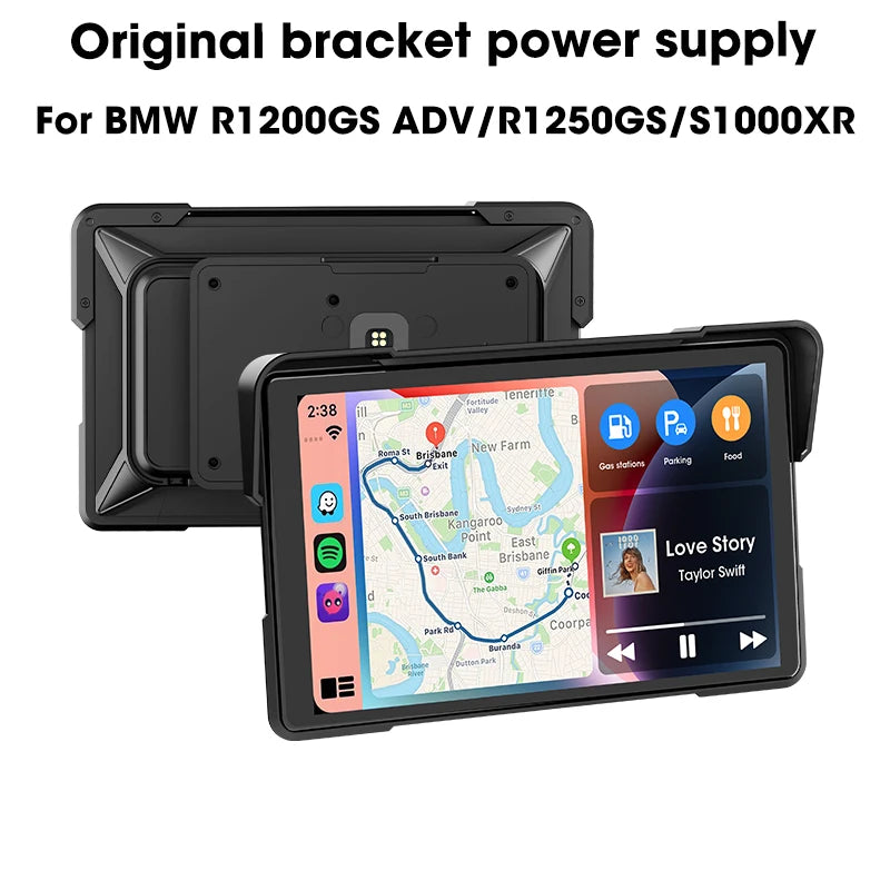 7 inch Motorcycle Carplay Screen For BMW GPS Navigation Dual Bluetooth Android Auto For BMW R1200GS ADV/ R1250GS ADV/S1000XR