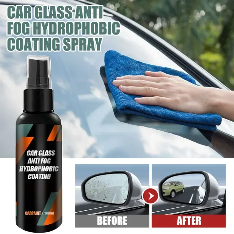 New100ml Motorcycle Car Water Repellent Spray Anti Coating For Glass Hydrophobic Anti-rain Liquid Windshield Mirror Clean Stains