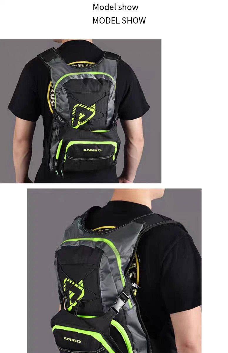Acerbis Water Bag Backpack Motorcycle Motocross Dirt Bike MX MTB Off-road Ride Pair Shoulder Bags Cycling Storage Equipment