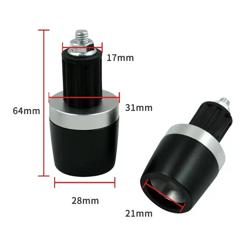 Handlebar Grips Ends Handle Bar Cap End Plug For TRIUMPH Scrambler Speed 400 Twin 900 Street Triple 765 Trident 660 Tiger 900