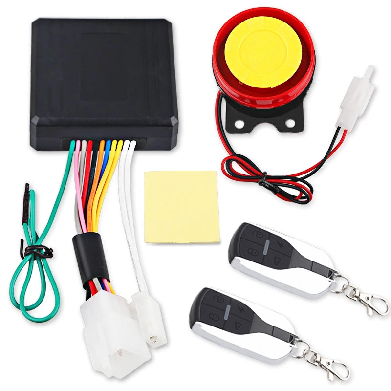 Motorcycle Anti-Theft Alarm System Wireless Remote Engine Starter Stop with Remote Controller Key Module Horn for 12V Motorcycle