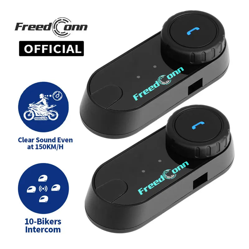 FreedConn Motorcycle Bluetooth Helmet Headset Moto 1000M Intercom Wireless FM Radio Motorbike Headphone Interphone Music Share