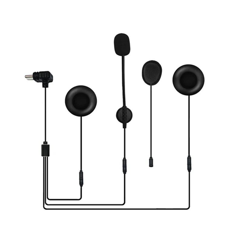 For EJEAS Q8/Q7 Motorcycle Helmet Headset Type-C Interface Headphone