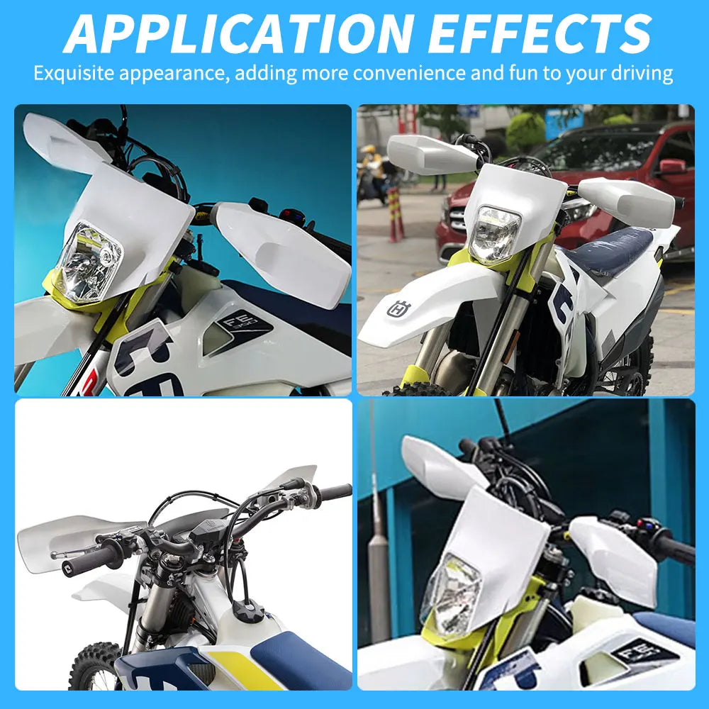 Motorcycles Accessories Hand Guards Handguard Protector Headlight Head Lamp For HUSQVARNA FE250 FE300 FE450 TE250 TE 350 TX501