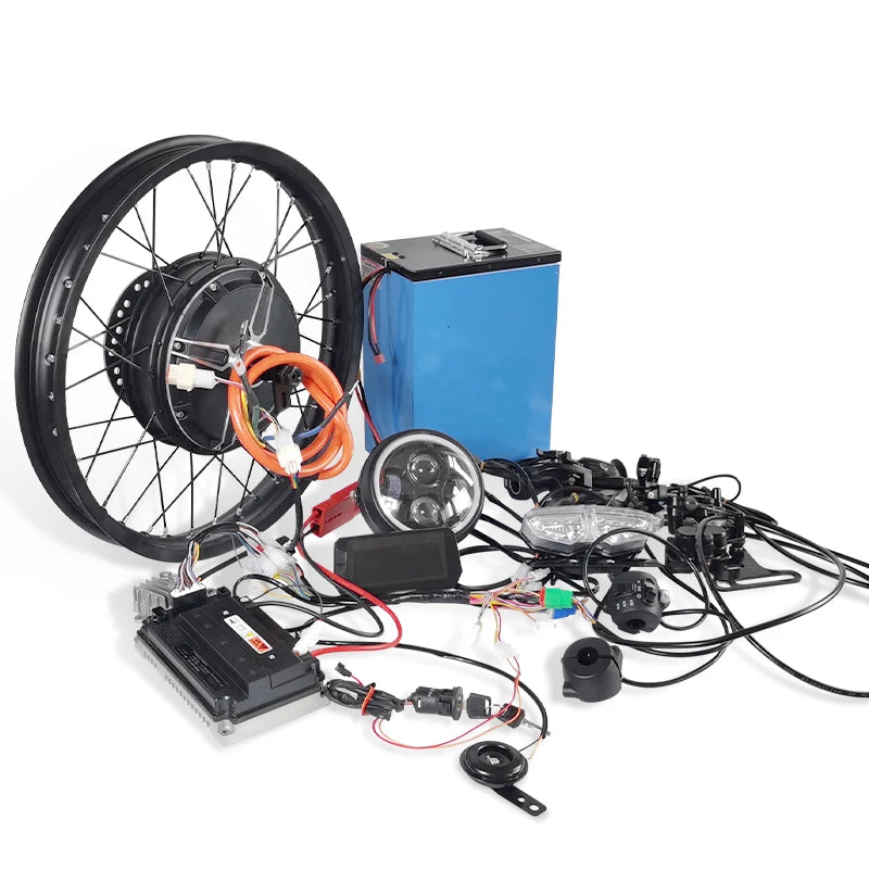 8000w 12kw Rear Hub Motor Fast Electric Motorcycle Conversion Kit Lithium Motorcycle