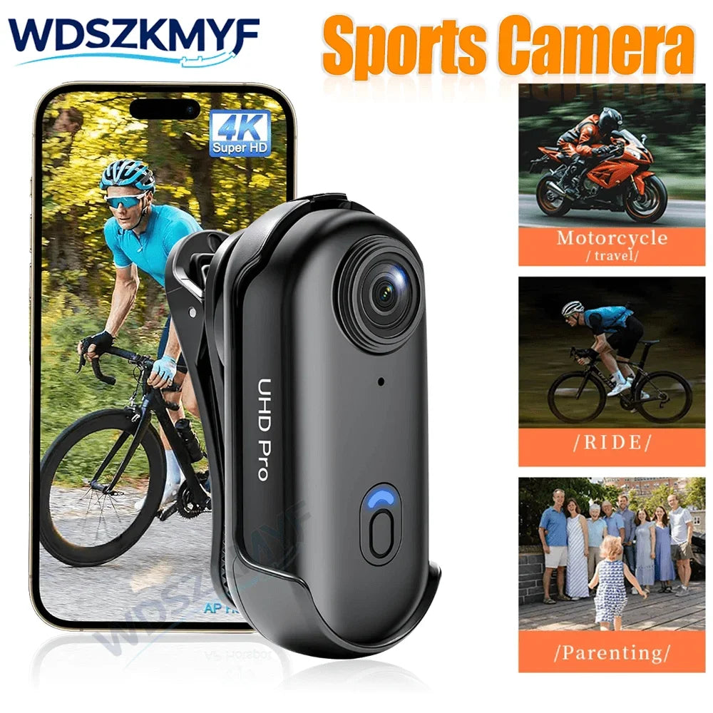 4K 1080P Mini Body Camera Helmet Handlebar Motorcycle Road Sport Cam Battery Body cam POV Vlog Sports Action Wifi H88 camera