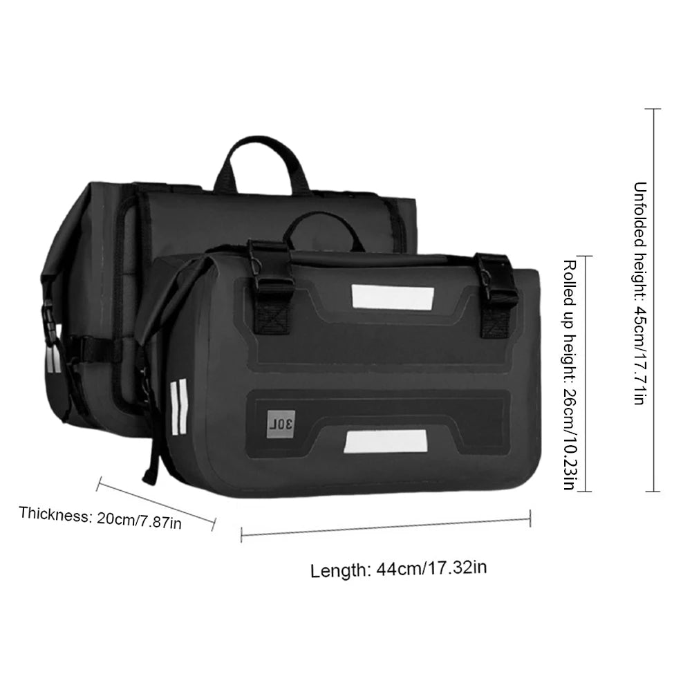 30L Motorcycle Saddle Bag Large Capacity Travel Camel Bag Waterproof Motorcycle Side Bag Motorcycle Modification Accessories