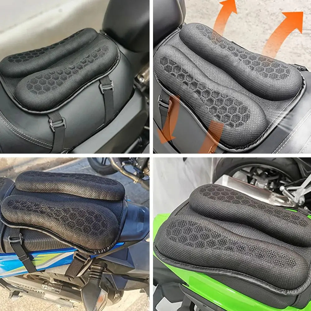 Pressure Relief Anti Slip 3D Universal Motorbike Accessories Seat Cover Motorcycle Seat Cushion TPE Gel Cushion