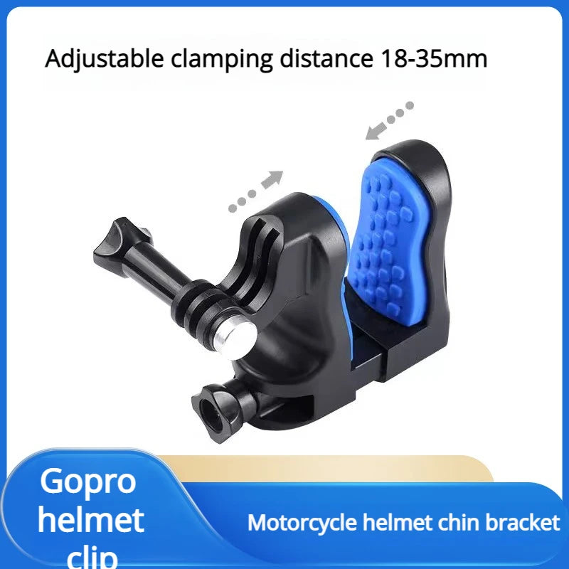 Clip on Helmet Chin Stand Gopro Sports Camera Outdoor First Person Motorcycle Riding Fixed Clip