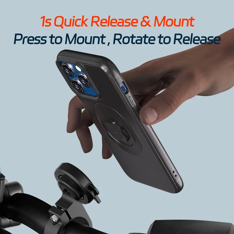 Adjustable Support Motorcycle Bike Phone Holder Stand for Moto Bicycle Handlebar Mount, suitable for iPhone 17 Samsung Xiaomi LG