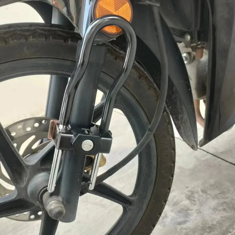 Falante Aluminum Alloy Motorcycle Safety Anti-Theft Front Fork Lock Shock Absorber Fixed Motorcycle Lock for Enhanced Security