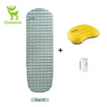 Qunature 3Pcs/set Outdoor Camping Inflatable Mattress Sleeping Bed Hiking Picnic Beach Mats Pillow Inflatable Pump  Air Cushion