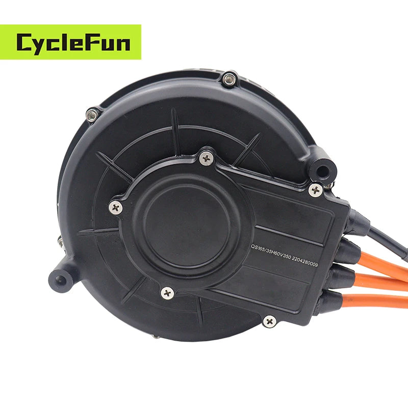 QS165 5KW Peak 10KW 6500RPM 48V-96V QS Mid-Drive Motor With ND72680 BLDC Sine Wave Controller For Electric Motorcycles Scooter