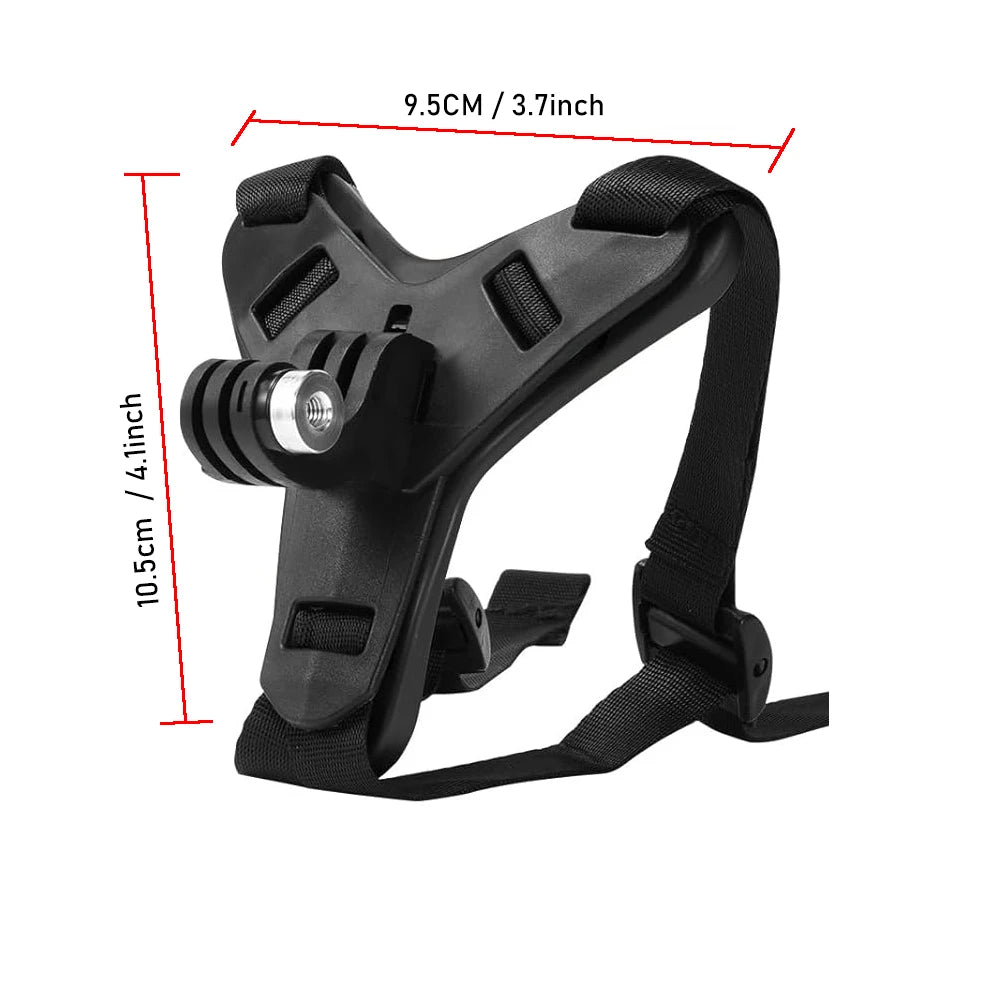 Accessories Kit Motorcycle Chest & Helmet Chin Strap for GoPro Hero 13 12 11 10 9 8 Insta360 SJCAM DJI Osmo Action Camera Phone