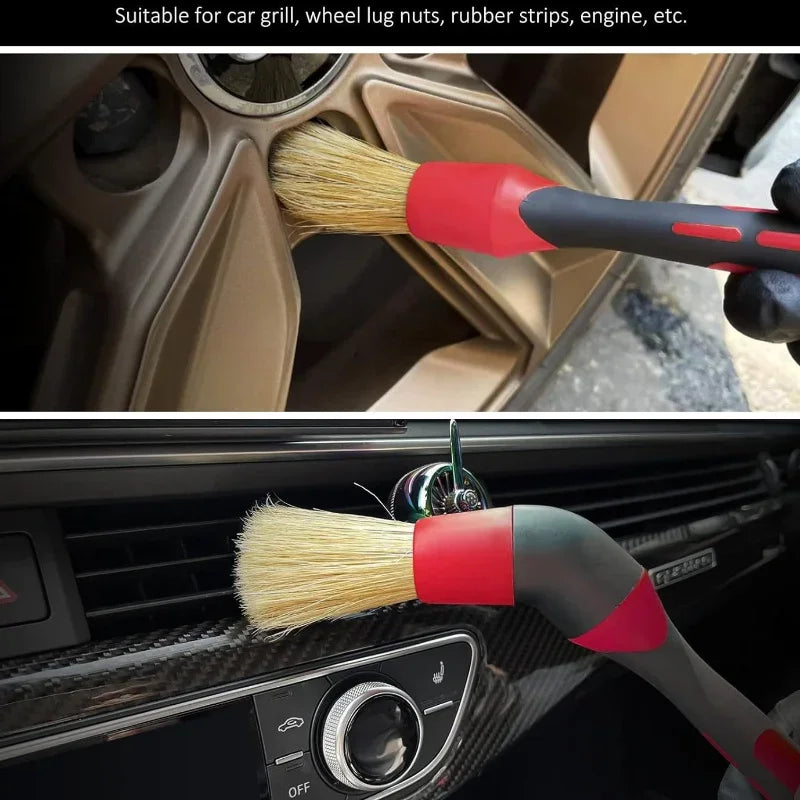 Car wheel hub brush set, deep-penetrating tire cleaning brush, detail brush, cleaning kit