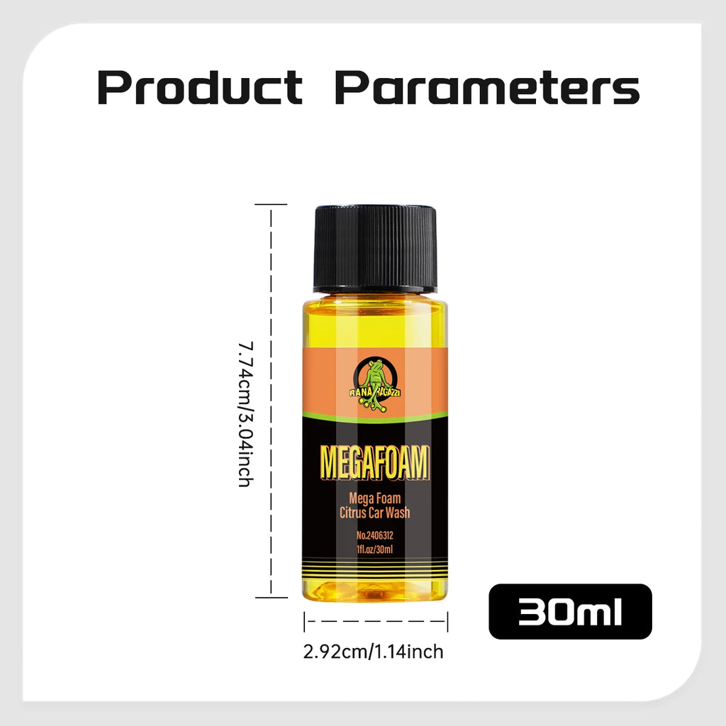 Motorcycle Wash Mega Foam Natural Citrus Scent Shampoo High Concentration  Wash Super Foam Cleaner Supplies MEGAFOAM RG312