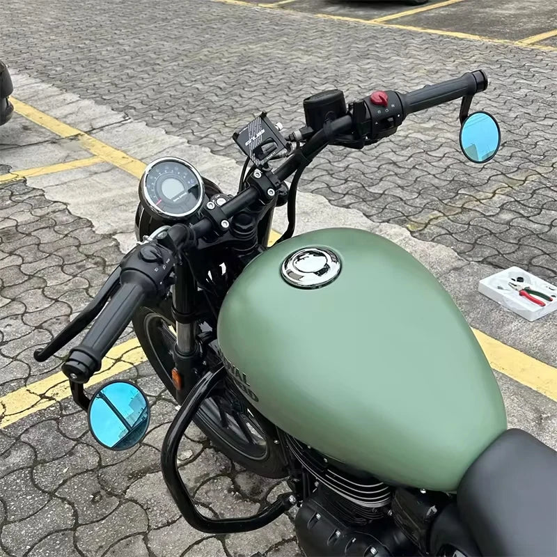 For Royal Enfield Super Meteor 650 CNC Aluminum Motorcycle Bar End Mirror Universal Rear view Mirrors 7/8" 22mm Accessories