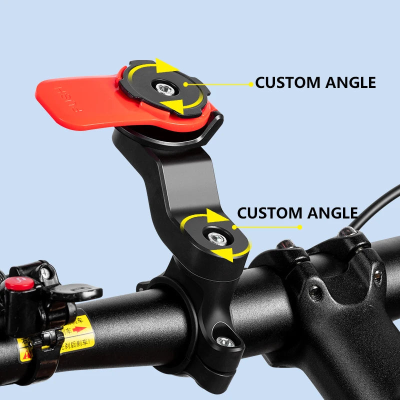 Universal Phone Holder with Shock Absorber Suitable for Bicycle and Motorcycles Compatible for IPhone Android Samsung Phones.