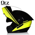 ORZ Latest DOT Approved Safety Modular Flip Motorcycle Helmet Voyage Racing Dual Lens Helmet Interior Visor