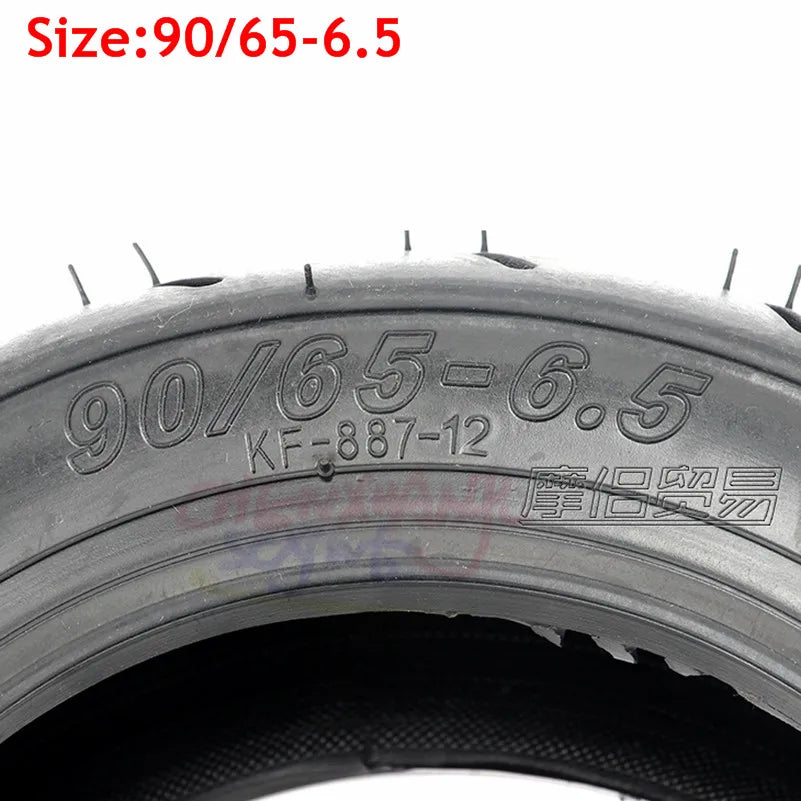 11 Inch 90/65-6.5 Front Vacuum Tire 110/50-6.5 Rear Thickened Tubeless Tyre for Mini Motorcycle 47-49cc Pocket Dilt Pit Bike