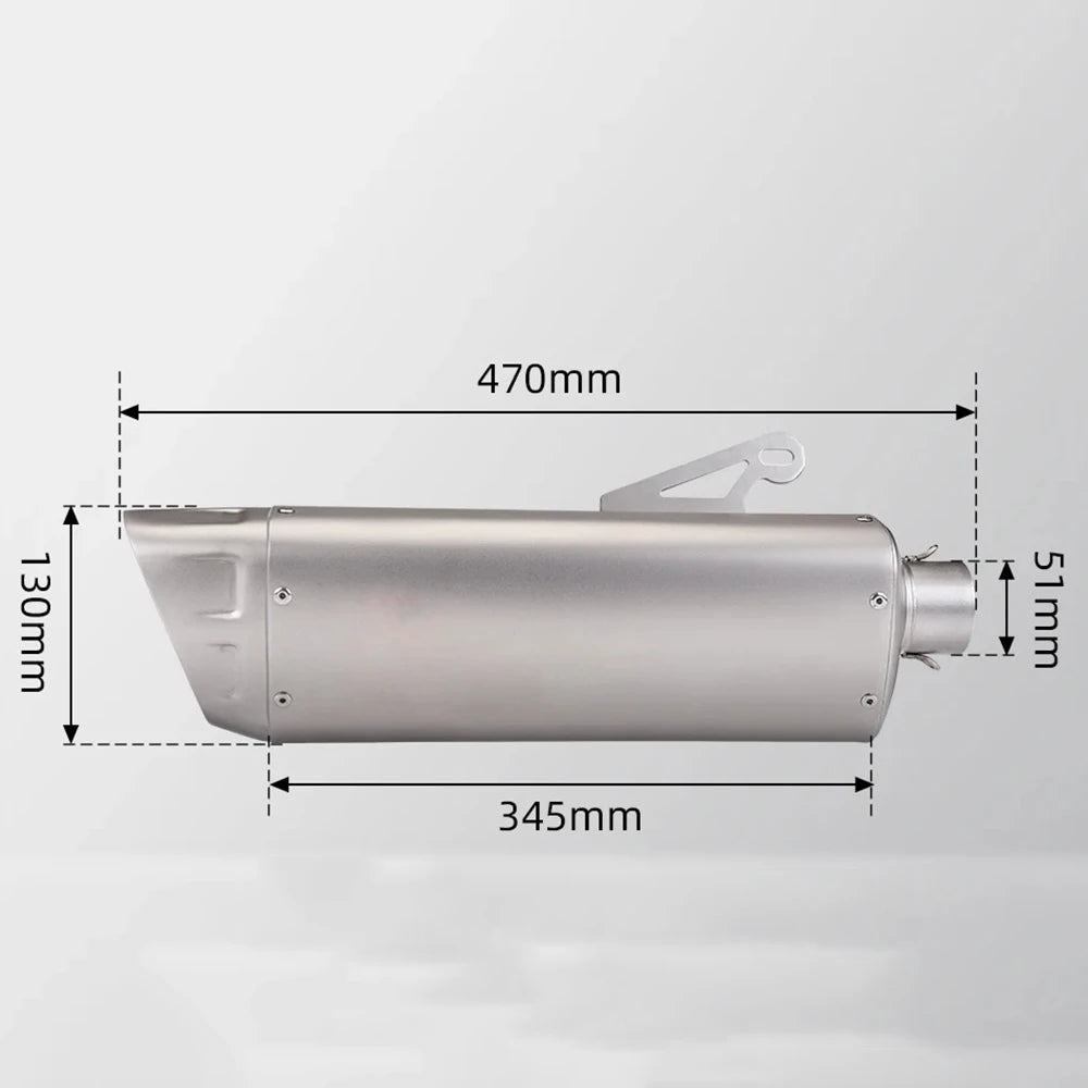 slip-on Motorcycle Exhaust Muffler Escapes Para Motos 51mm for Yamaha R6 R3 MT07 for KTM DUKE RC 390 Ninja Z400 high performance