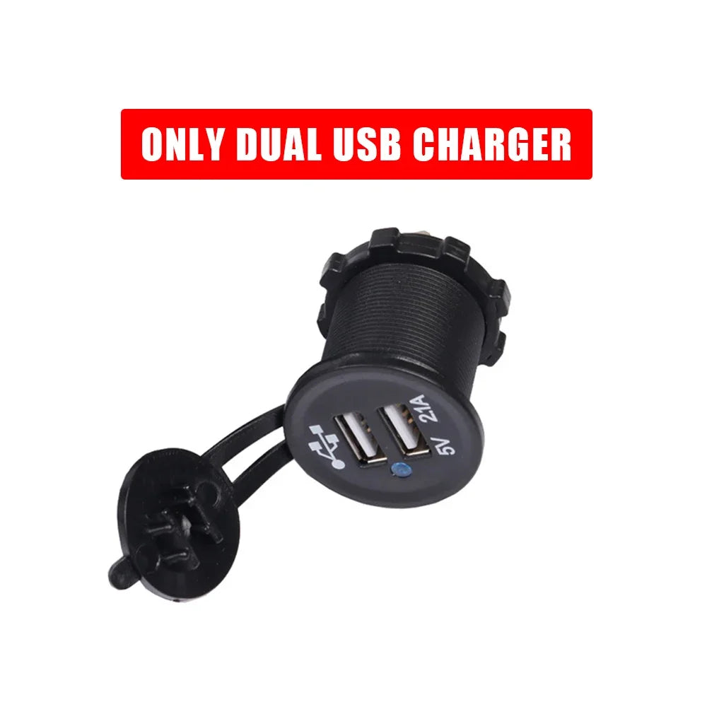 Motorcycle Accessories For Benelli TRK502 TRK502X TRK 502 X TRK 502X Dual USB Quick Charger Adapter Type C Power Plug Socket