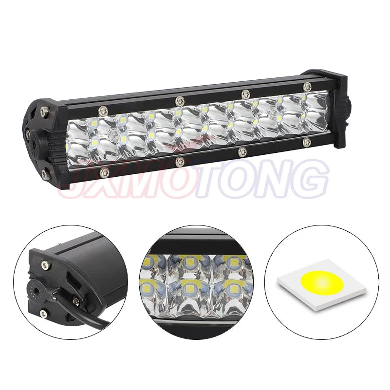 Motorcycle LED Light Bar Headlight Kit With Mounting Brackets and Switch For CRF250F CRF110 TTR110 YZF450 7/8" 22mm Handlebars