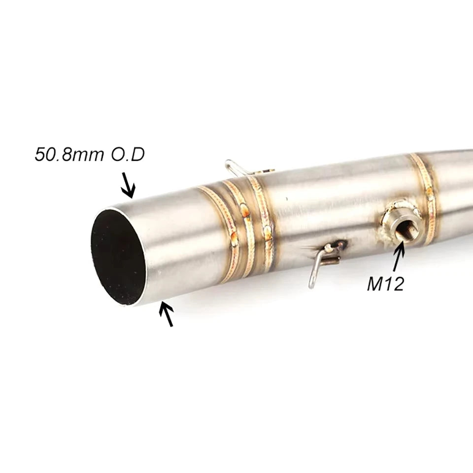 For Yamaha MT-07 FZ-07 MT07 FZ07 XSR700 2014-2023 Motorcycle Exhaust Front Pipe Muffler System Escape