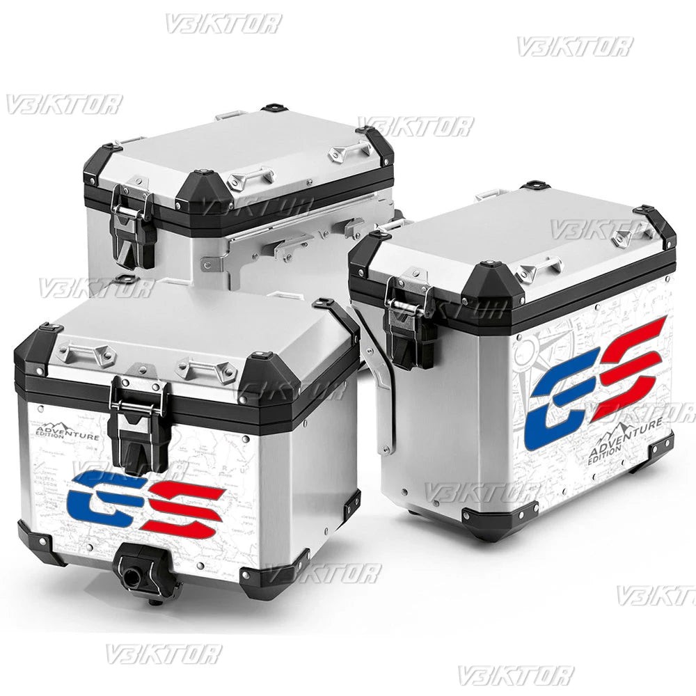 Motorcycle Aluminum Alloy Box Sticker Side SuitCases Decals For R1200GS R1250GS Adventure R 1200 1250 GS  ADV 2004-2024 2023