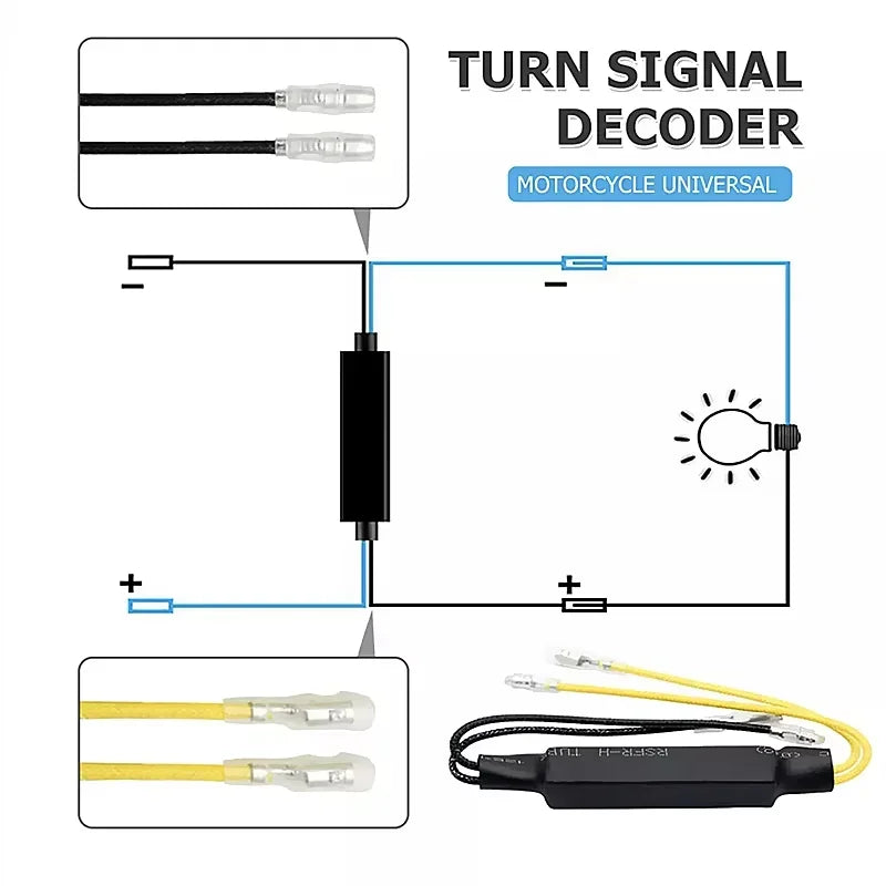 12V 21W Fault For Motorcycle Flashing Turn Lights LED Load Resistor Light Blinker Error Repair