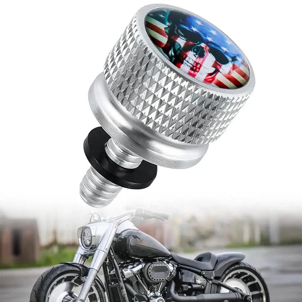 Black Motorcycle Rear Seat Bolt Fender Bolt Screw 1/4"-20 Thread For Harley Sportster Dyna Softail Street Glide 1996-2015