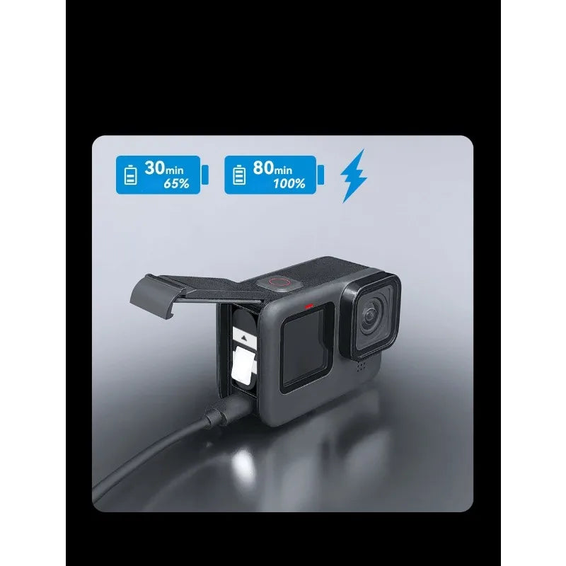 3.85V 1720mAh Low-Temperature Pocket Battery for GoPro Camera 9 10 11 12 Replace Rechargeable Battery Accessories