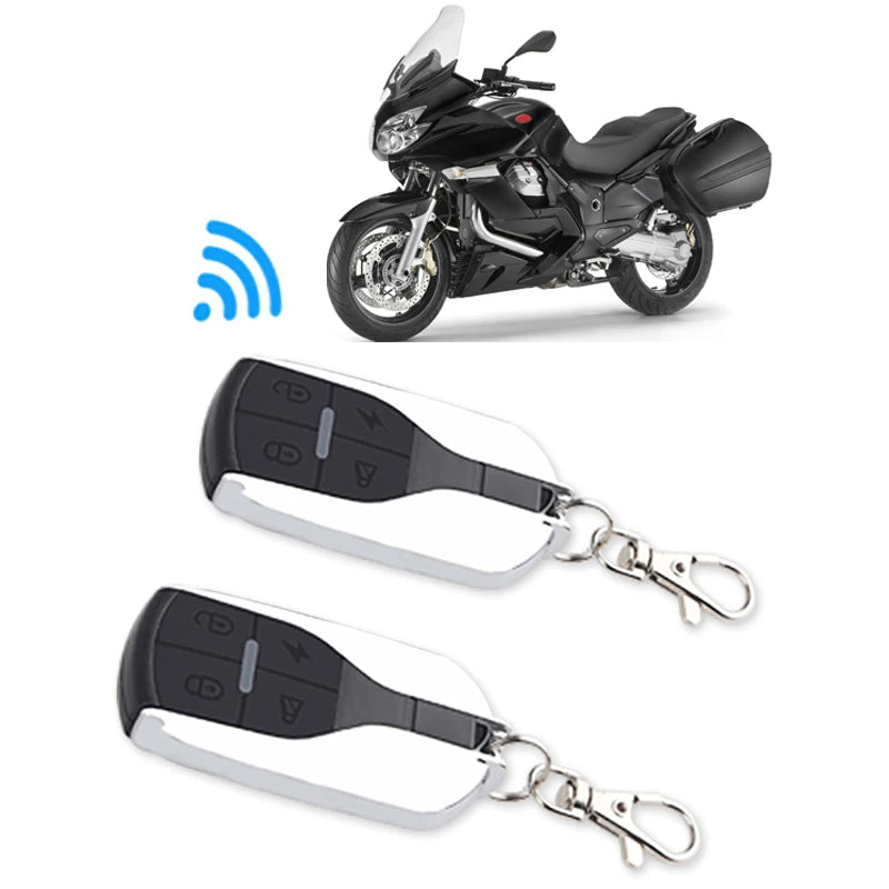 Motorcycle Anti-Theft Alarm System Wireless Remote Engine Starter Stop with Remote Controller Key Module Horn for 12V Motorcycle