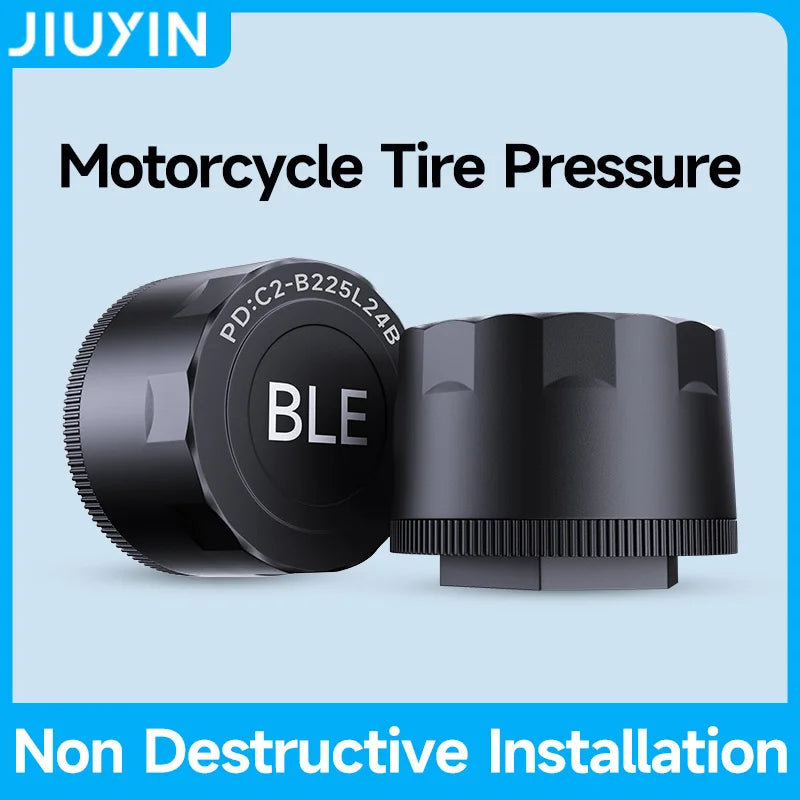 JIUYIN Tire Pressure sensor for Motorcycle Wireless Carplay Android Auto Portable Navigation GPS Screen