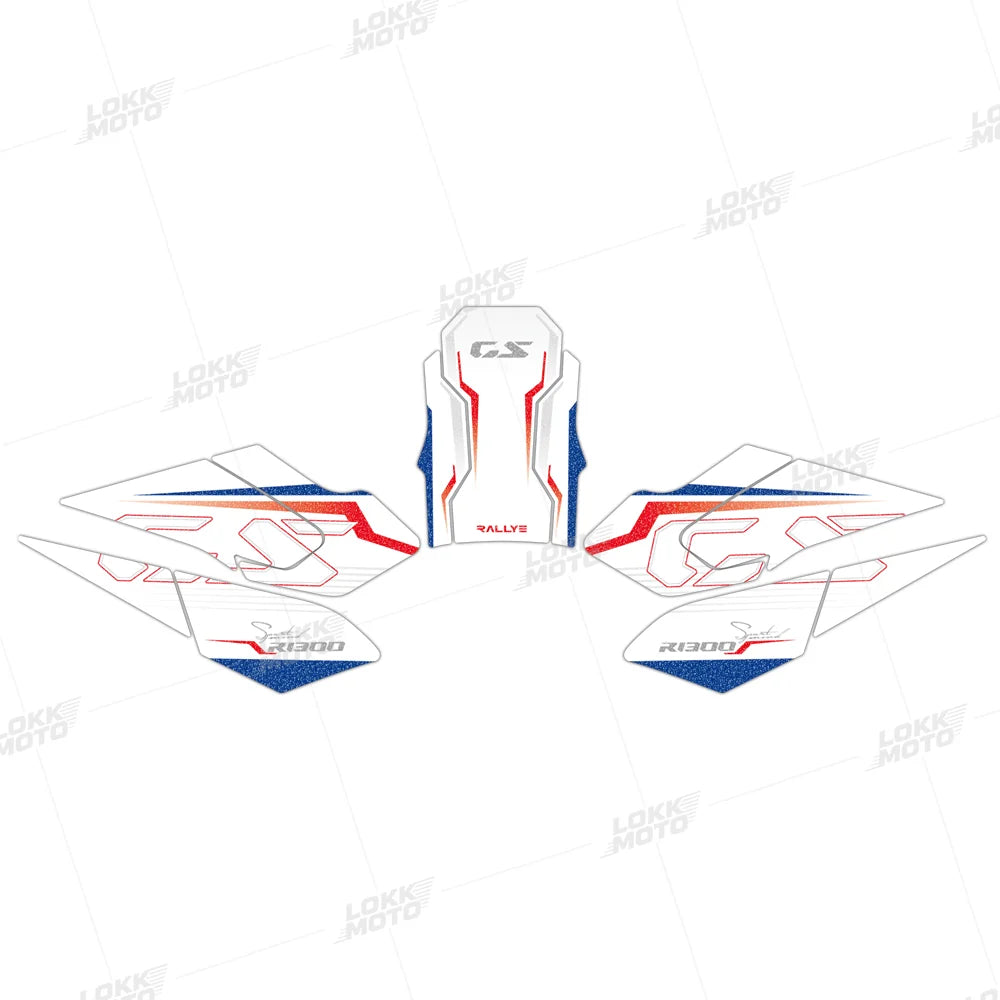 Frosted Motorcycle Fuel Tank Sticker Pad Set Triple Black Protecter Decals Anti-Scratch For R 1300 GS R1300GS r1300gs 2024
