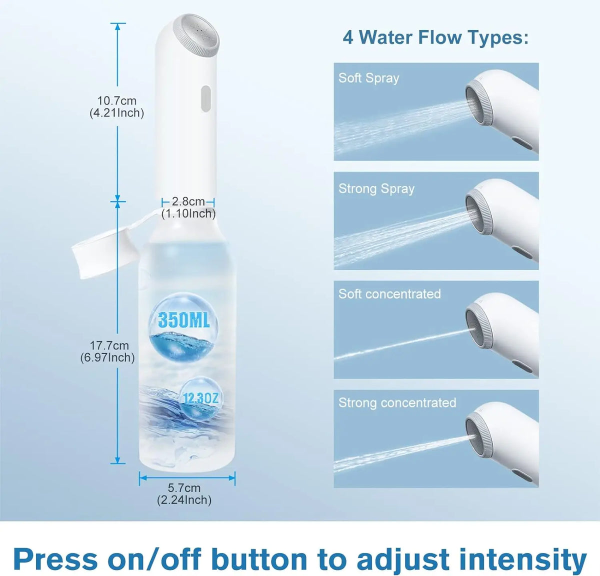 Portable Hand Electric Bidet Sprayer Personal Cleaner Care Multifunction With Capacity Bottle Spray Washing Bidet