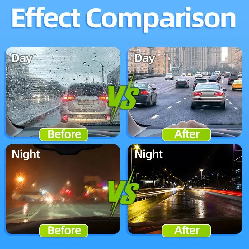 Car windshield oil film cleaning brush, removes oil film, rainproof and anti-fog, powerfully cleans windshield.