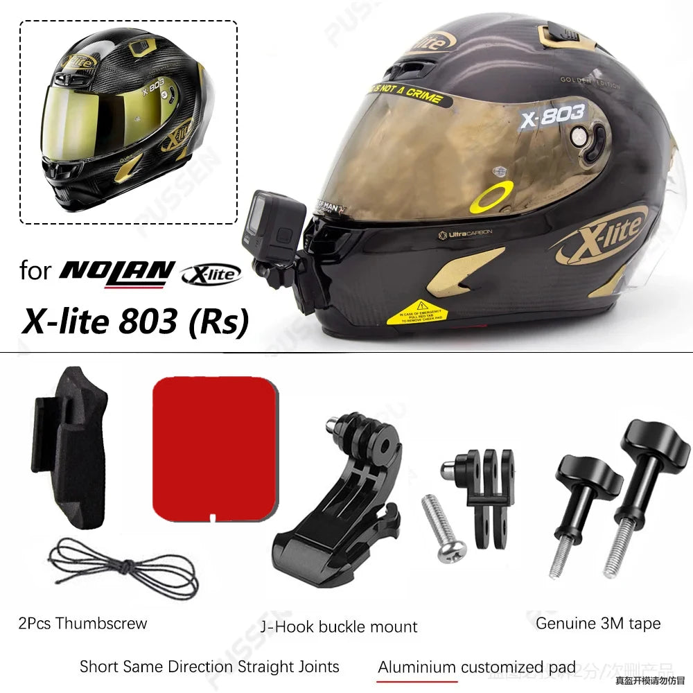 TUYU Premium Customized Helmet Aluminium Chin Mount for GoPro 13 Insta360 DJI Camera for SHOEI GT Air3 AGV ARAI HJC KLIM Helmets