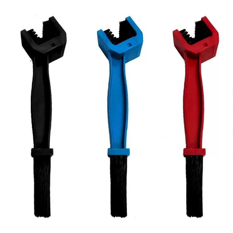 5Pcs Motorcycle Chain Brush Cleaner Set Plastic Bicycle Moto Chain Maintenance Outdoor Scrubber Road Care Tools