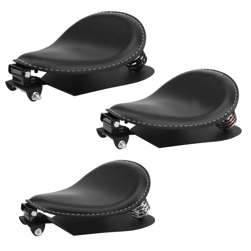 Motorcycle Retro Solo Seat for Harley Custom Bobber Honda Yamaha Kawasaki Suzuki PU Leather Saddle Seat Cushion Universal