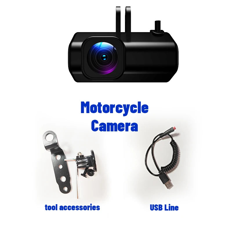 1080P Full HD Motorcycle Dash Cam Built-in WiFi IP66 Waterproof Shockproof Professional Riding Safety Recorder