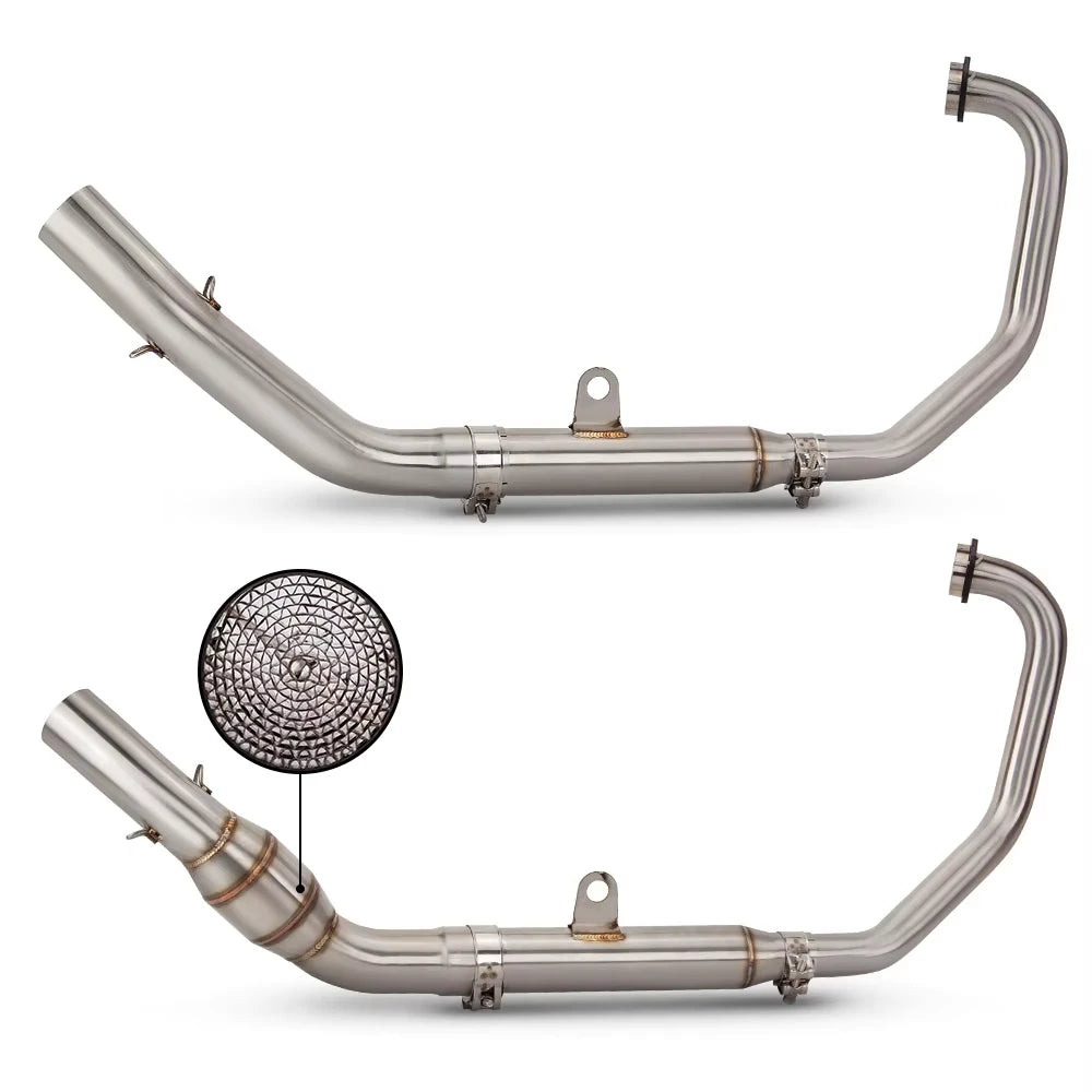 Motorcycle Exhaust Systems Escape 51mm Front Middle Link Pipe Connection For CFMoto NK250 250SR NK300 300SS
