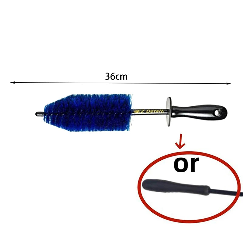 1/3PCS Soft Bristle Car Cleaning Brush - Wheel Rim Tire Cleaner Non-Scratch Car Detailing Washing Tool for Vehicle Care