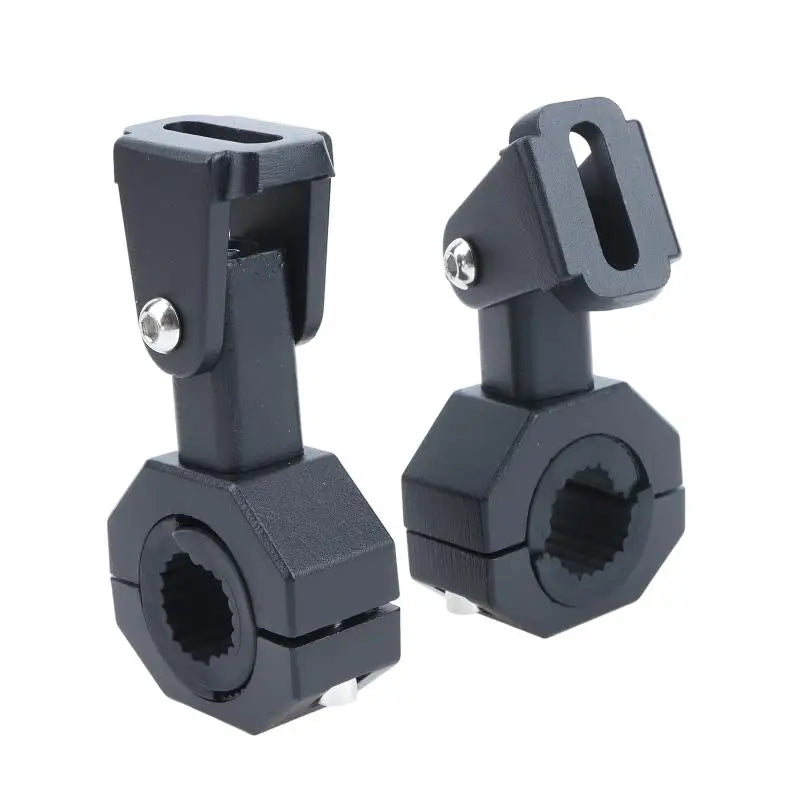 1/2Pcs Motor Auxiliary Light Bracket 360° Adjustment For Spotlight Fog LED Driving Lights Motorcycle Light Bar Mount Tube Clamp