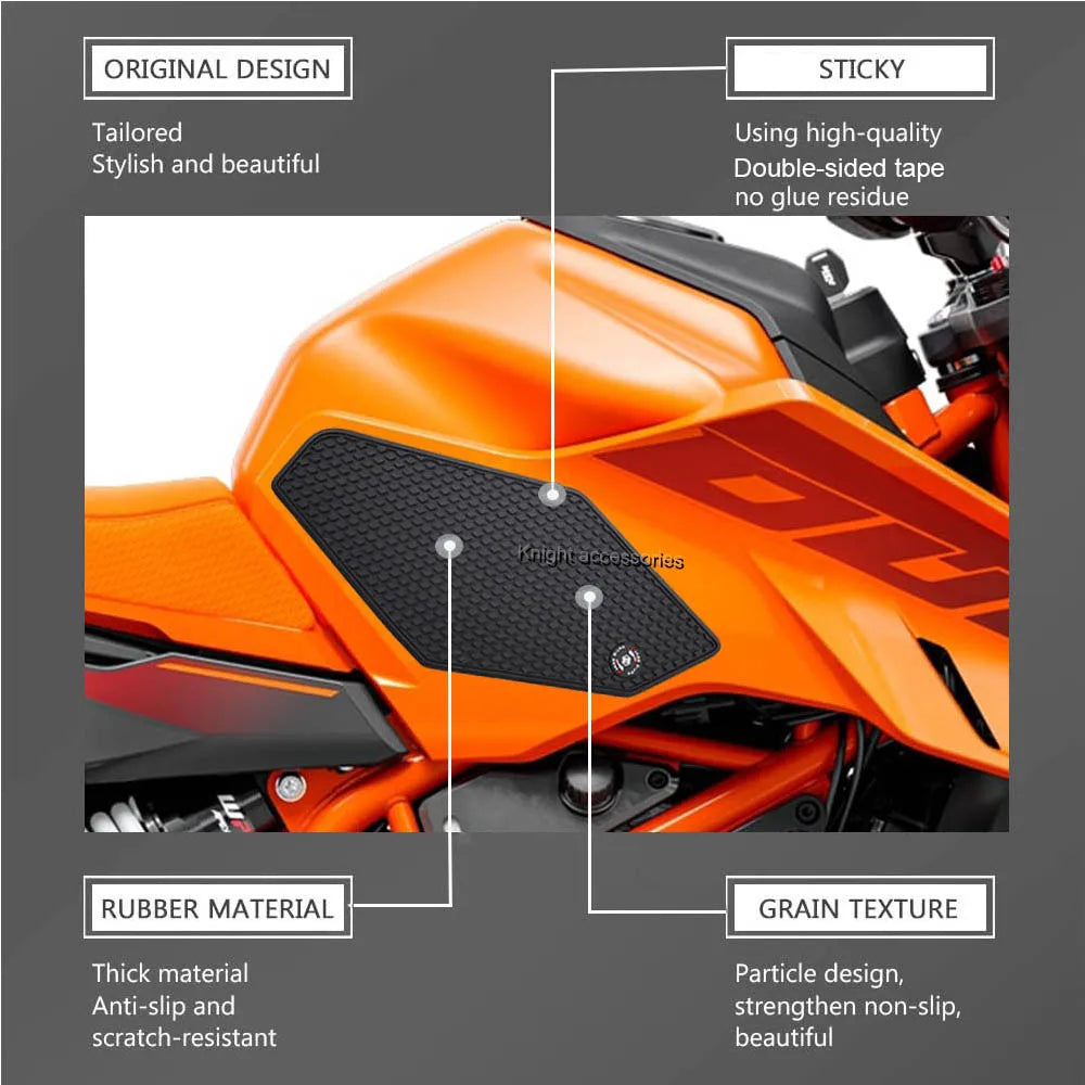 For 390 Duke duke 250 390 2024 2025 New Motorcycle Tank Pad Protector Sticker Decal Gas Knee Grip