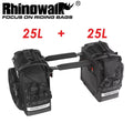 Rhinowalk Motorcycle Saddle Bag Expandable 25-32L Quick Release 3D Cube Motorbike Side Pannier Bag Waterproof Motor Storage Pack