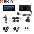 EKIY 6.25" Wireless CarPlay Moto Android Auto Portable Digital Motorcycle Dashboard GPS Navigation Display Screen TPMS Monitor