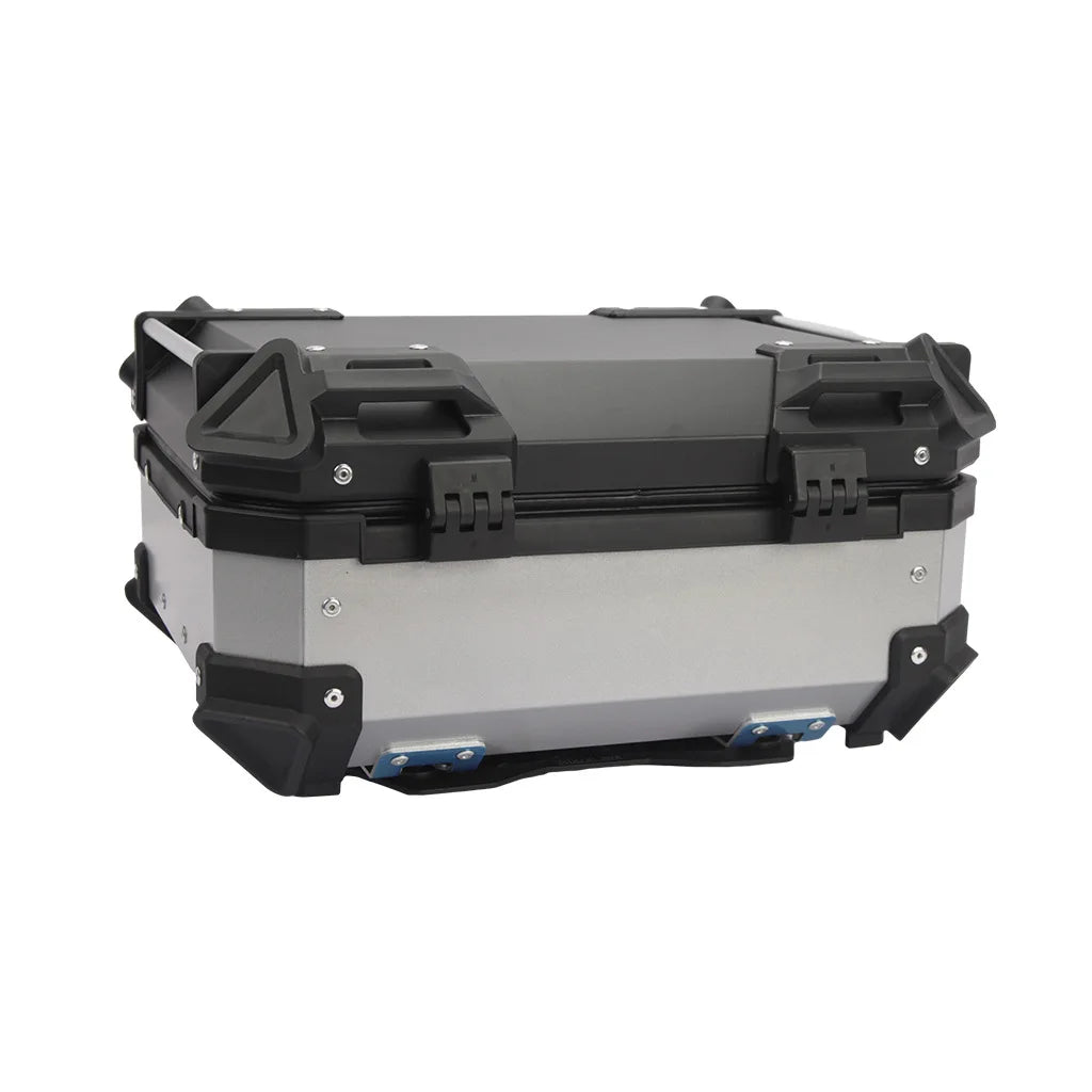 25L Motorcycle Top Case Aluminum Motorcycle Trunk Top Box Luggage Electronic Vehical Storage Box
