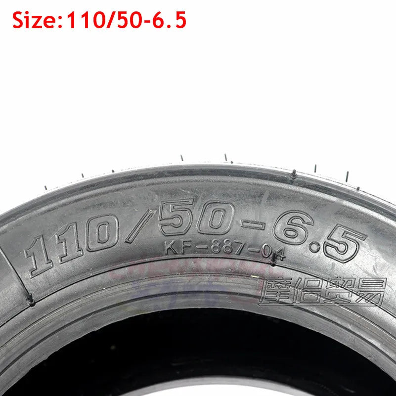 11 Inch 90/65-6.5 Front Vacuum Tire 110/50-6.5 Rear Thickened Tubeless Tyre for Mini Motorcycle 47-49cc Pocket Dilt Pit Bike