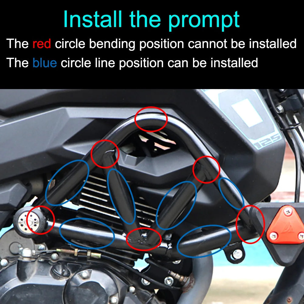 Falling Protection for Honda Motorcycle Engine Guard Protector Decorative Block Crash Bar